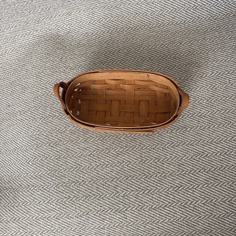 Longaberger Vintage Basket Bundle Of 3 - Picture 11 of 12